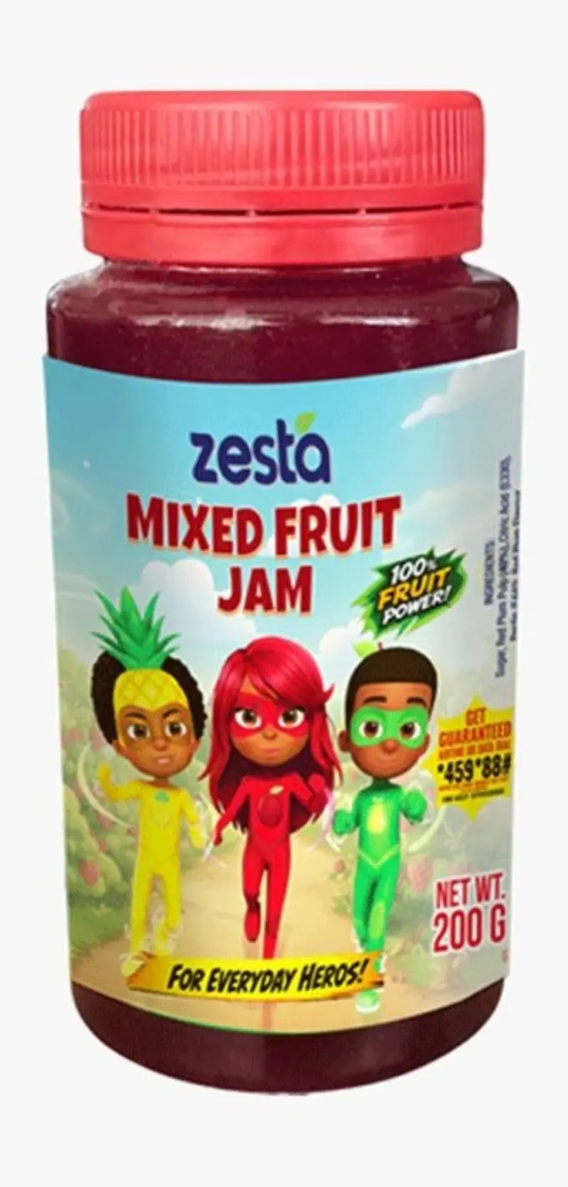 Zesta Jam Mixed Fruit 200g